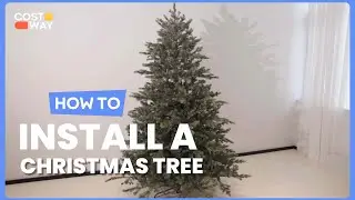 How to Install the 7 Feet Artificial Christmas Tree with 1260 Mixed PE | CM23593 #costway #howto