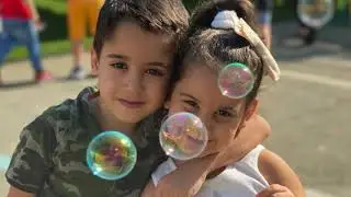 Summer Outdoor Fun with Bubbles - Hrashq Preschool 2020