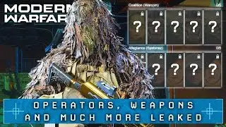 Modern Warfare: 13 Operators, 7+ Weapons, Spec Ops DLC & More LEAKED