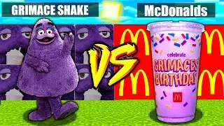 BAZA GRIMACE SHAKE vs BAZA Mc DONALDS SHAKE z Alek w Minecraft!