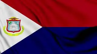 Saint Martin Flag Waving Background | HD | ROYALTY FREE