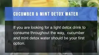6 Days | 6 Detox Drinks |Recipes & Benefits To Help Cleanse Your Body& Help You Lose Fat🍸🍹🍺🍷🍵