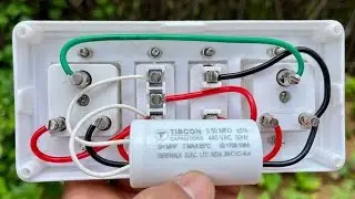 #2switch 2socket connection with capacitor wiring#song