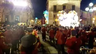 SCICLI-L'INNO BUSACCA SUONATO AD ACIREALE PER IL CARNEVALE DEI FIORI