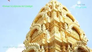 Amazing ! Khmer Sculpture Art Design|  Unalom Pagoda | Asia Developing Country