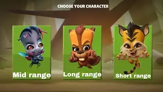 Choose your favourite range character | Zooba zoo battle 