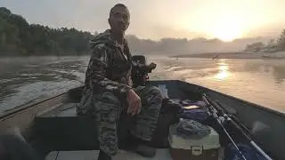 2nd trip in new boat, testing Garmin depth finder, fishing
