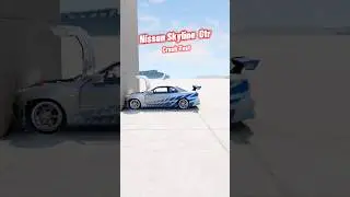 Nissan Skyline R-34 crash test #beamng #nissan #gtr #wellplayed