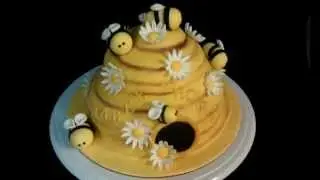 Bumble Bee Hive Baby Shower Cake