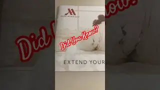 After staying in that comfortable bed a Marriott, Did You Know&hellip;#marriott Shop.Marriott.com