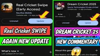 REAL CRICKET SWIPE NEW UPDATE LAUNCH | DREAM CRICKET 2025 NEW GAME LAUNCH | NEW HINDI COMMENTARY ADD