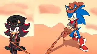 Cowboy Trouble 🤠💥| Sonic x Shadow | Sonadow | Comic Dub #sonic #shadow #sonadow #comicdub