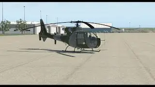 First flight in payware Aerospatiale Gazelle (X-Plane 11)