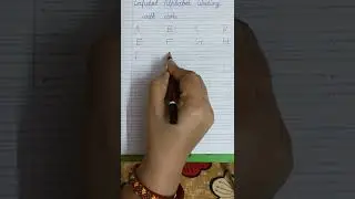 Capital alphabet writting with dots