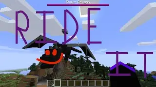 The FASTEST way to ride the Ender Dragon in Minecraft (no mods/third party editors)