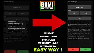 How To Unlock Resolution Changer Without Ladb | Without Pc | How To Get I pad View in Pubg | BGMI