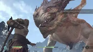 Kratos vs Hr&aelig;zlyr (the electric dragon)