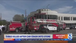 3 killed, 6 injured after driver crashes into 99 Ranch market in Westwood