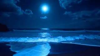 Ocean Sounds For Sleeping w/ Gentle Waves Noise Provide Comfort Serenity & Deep Relaxation The Night