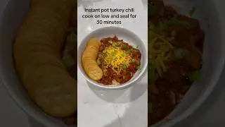 Tonight&rsquo;s dinner: 30 minute Instant pot turkey chili #instantpot #quickmeals #quickrecipes #fyp