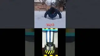 Day 5 of 100 push ups Challenge!  #snow #calisthenics #challenge  #gym