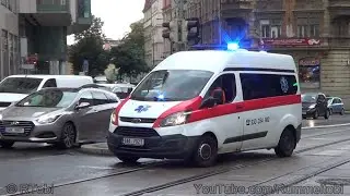 Prague AM trans sro. medical transport ambulance + Prague EMS ambulance responding [CZ | 2.10.2019]