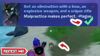 Get an elimination with a bow, an explosive weapon, and a sniper rifle - Fortnite Unvaulted Quests!
