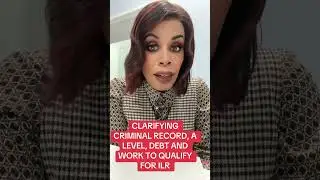 DEBT? A LEVEL? NO CRIMINAL RECORD? WHAT DOES THIS MEAN FOR ILR APPLICANTS?