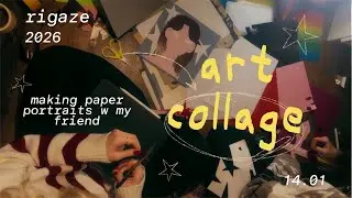✩ делаем портреты друг-друга из бумаги ✩