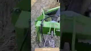 Modern Machine Collectting Straws ON The Farm Field #satisfying #short