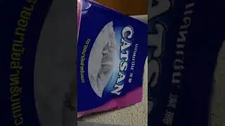 ASMR Catsan Cat Litter Sand #shorts #asmrsounds #satisfying #trending #cats | @leahdemecillo