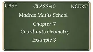 Cbse class10 NCERT maths chapter 7 Coordinate Geometry EXAMPLE 3 IN TAMIL