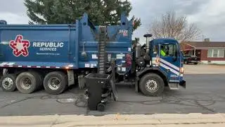3 Garbage trucks on heavy residential trash 100 subscriber special 