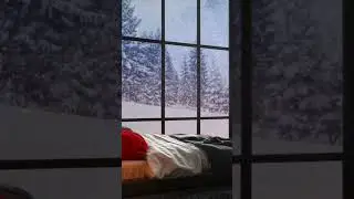 Winter & cozy fireplace ambience 🔥 #fireplace #winterambiance #sleep #relaxsleep #relaxing