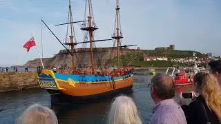 Return of the Bark Endeavour to Whitby, 2018