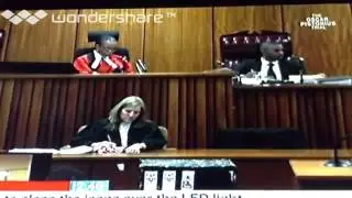 Oscar Pistorius describes scene up until he enters bathroom