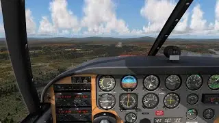 Prepar3D A2A Accu-Sim Piper Comanche 250 landing in Kittil&auml;, Finland