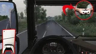 ETS 2 no Playstation 5 ser&aacute; assim -  UMA CHUVA MUITO BONITA