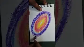 Easy Galaxy Drawing for Kids | Step-by-Step - Crayon & Marker  #drawing #galaxy #stepbystep  #easy