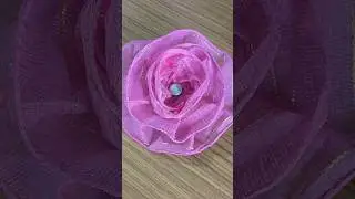 febric rose flower, trending rose flower, रोज फ्लावर कैसेबनाएं,#fashion#viral#shorts#sewing # diy