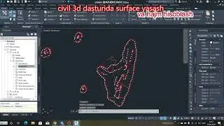 Civil 3d da hajm hisoblash