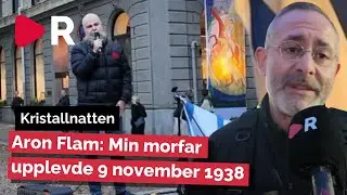 Aron Flam och Alexander Bard talade p&aring; Kristallnattens minnesstund