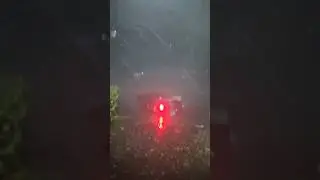 30 seconds of hail fury hitting Beijing, China 🇨🇳, #extremeweather #scary