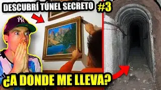 DESCUBR&Iacute; OTRO T&Uacute;NEL SECRETO DETR&Aacute;S de un CUADRO en mi CASA 💀  PARTE 3