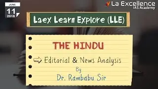 Daily Current Affairs 11 JUNE  2018 The Hindu by La Excellence - CivilsPrep
