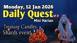 Sky Daily Quest today - Vault of Knowledge 12 jan 2026 | Sky Children of the Light | Sandwichies Ch