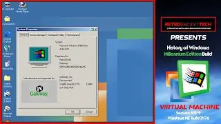 RetroescentTech VM Series Season 6 EP9 - Windows ME Build 2476 - Windows ME History Build