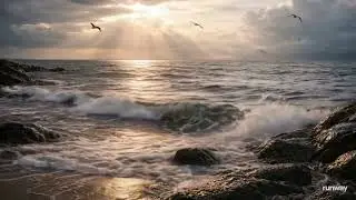 Calm Ocean Waves Sounds for Sleep 🌊 | Relaxing Sea Waves | 2.5 Hours | No Music