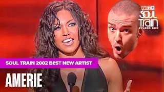 Justin Timberlake Reacts To Amerie Winning The 2002 Soul Train Music Award | Soul Train Awards '23