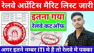 Railway Apprentice cut off marks | Railway Apprentice cut off kaise banta hai, this is how much t...